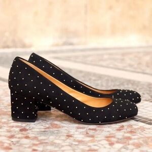 NEW Sezane Helena Babies Noir Clous sz36